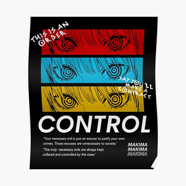 Control Makima - Chainsaw Man Poster RB0908 product Offical chainsaw man Merch