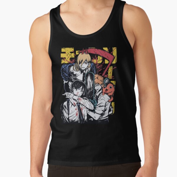 Chainsaw Man - Denji Power Aki Tank Top RB0908 product Offical chainsaw man Merch
