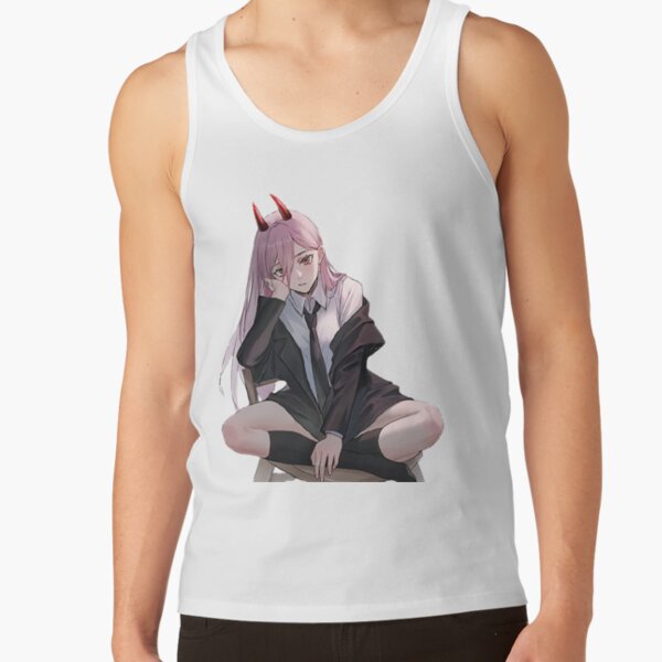 Power stickers (Chainsaw Man) Tank Top RB0908 product Offical chainsaw man Merch