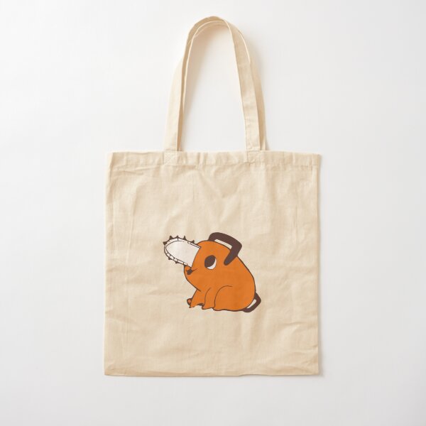funny pochita  Cotton Tote Bag RB0908 product Offical chainsaw man Merch