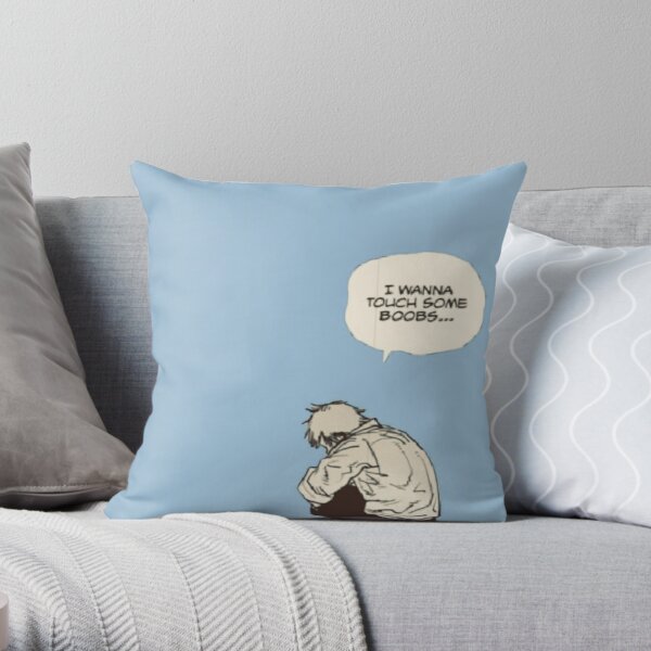 Chainsaw Man - Denji's Goal Throw Pillow RB0908 product Offical chainsaw man Merch