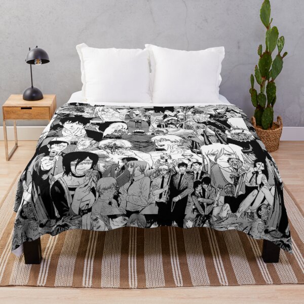Chainsaw Man Collage Throw Blanket RB0908 product Offical chainsaw man Merch