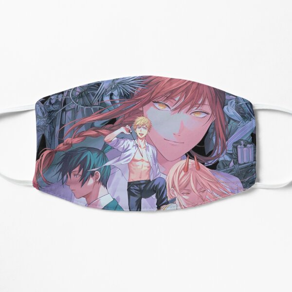 Chainsaw Man Art Flat Mask RB0908 product Offical chainsaw man Merch