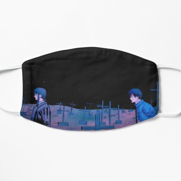 Makima and Denji in Cemetery - Chainsaw Man Flat Mask RB0908 product Offical chainsaw man Merch
