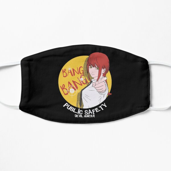 Makima Chainsaw Man - Bang - Public Safety Devil Hunter Black Flat Mask RB0908 product Offical chainsaw man Merch